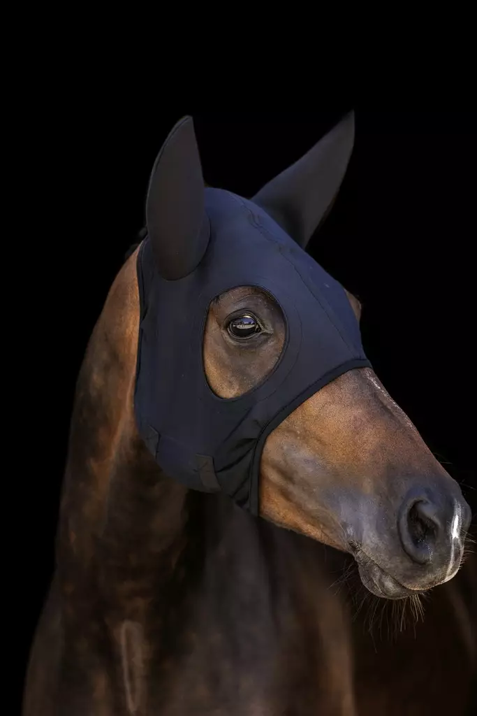 Päämaski Titanium soundless korvaosilla musta Lami-cell - Ratsuhevosen huput ja korvapallot - 050999 - 1