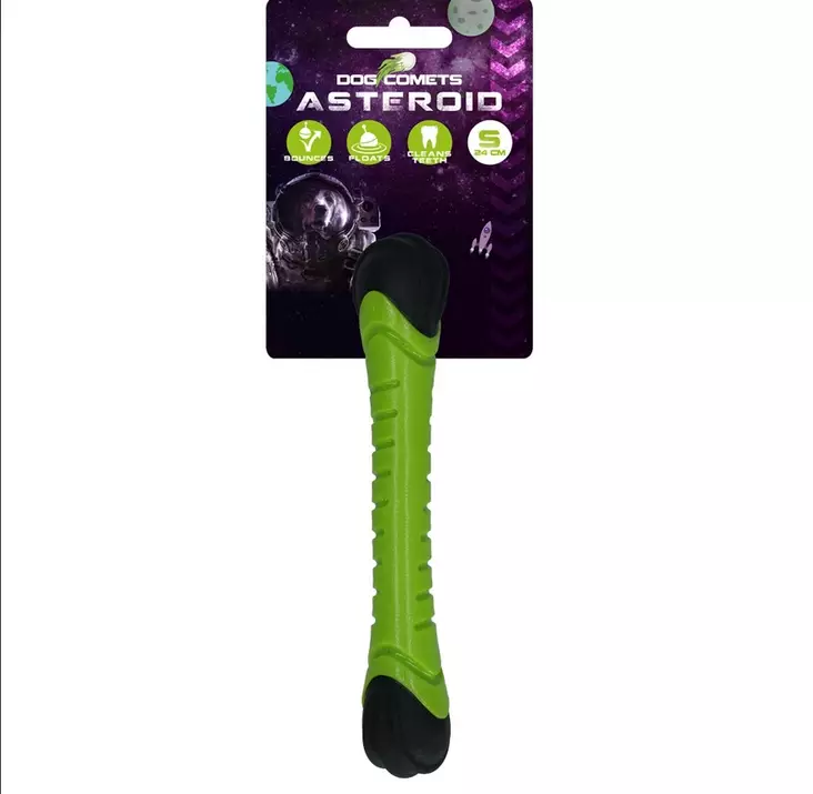 Kumikeppi Asteroid Vihreä Dog Comets - Koiran kelluvat lelut - 047829 - 1