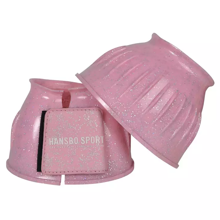 Kumiputsit Glitter pinkki tarrakiinnityksellä Hansbo Sport HS - Putsit, skalpparit ja kaviosuojat - 060009 - 1