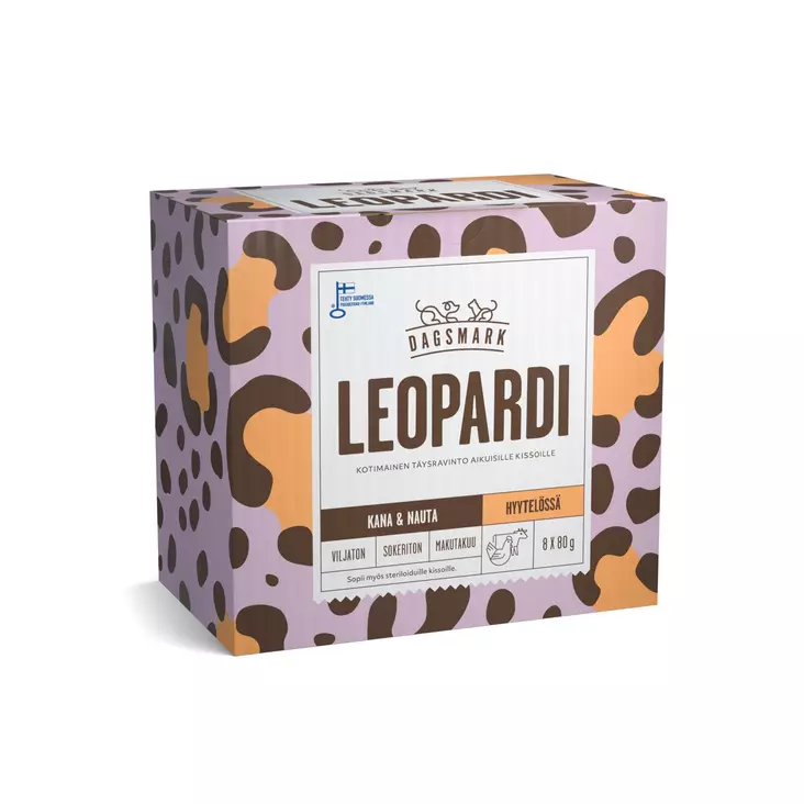 LEOPARDI 8x80g hyytelö Dagsmark - Aikuisten kissojen säilykkeet - 030649 - 2