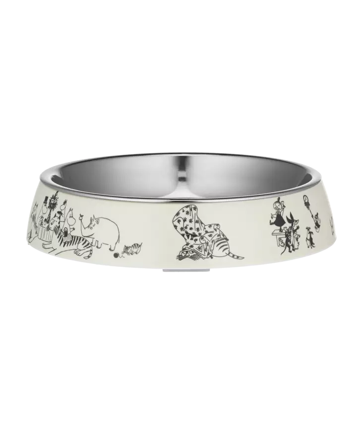Melamiinikuppi Moomin for Pets kissan kulho Muumi 80 beige Muurla - Kissan muovi- ja melamiinikupit - 054769 - 1