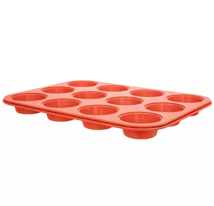 Muffinivuoka 12 kuppia 35x26,5x3cm punainen Iloleipuri Martinex - Koti ja sisustus - 059459 - 1