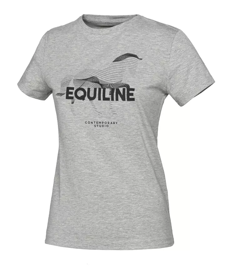 Naisten T-paita Cubby harmaa Equiline - Ratsastuspaidat ja -hupparit - 047069 - 1