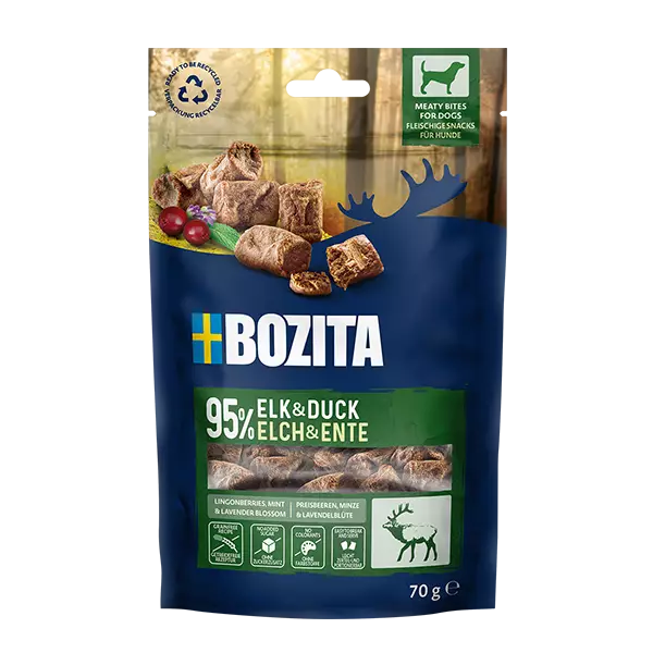 Namipala Elk & Duck Meaty Bites 70g Bozita - Koiran herkut ja makupalat - 051529 - 1