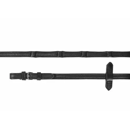 Ohjat Evelyn nahka - grip mustat Hansbo Sport - Ratsuhevosen ohjat ja apuohjat - 037979 - 1