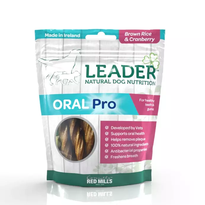 Oral Pro Brown Rice & Cranberry 130g Leader - Koirien funktionaaliset makupalat - 033699 - 1
