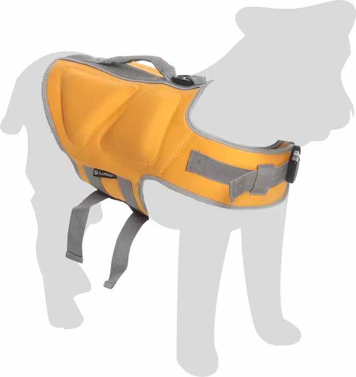 Pelastusliivi Swimmy keltainen Flamingo - Koiran pelastusliivit ja kelluntapuvut - 056269 - 1