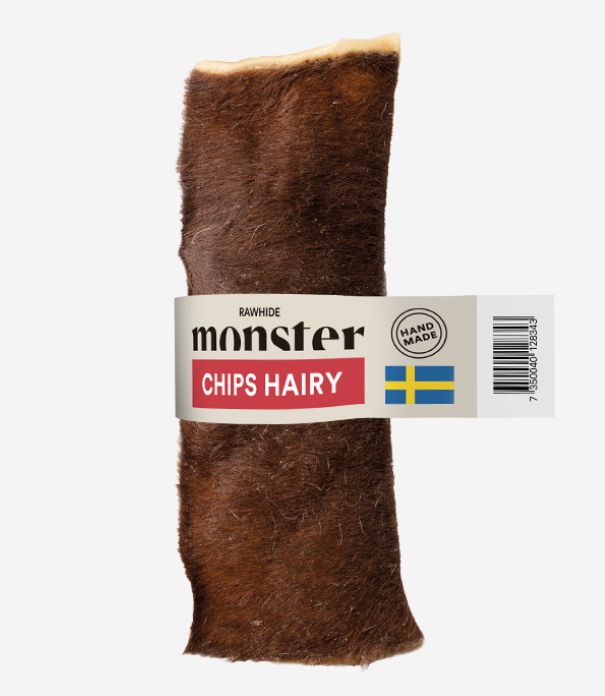 Purulastu Rawhide Hairy Beef Chip 15cm KPL monster - Koirien puruluut - 046889 - 1