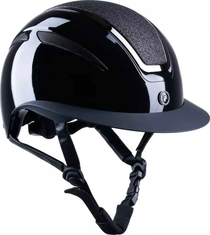 Ratsastuskypärä Guardian M 56-58 glossy - glitter top musta Equipage - Ratsastuskypärät - 057239 - 1