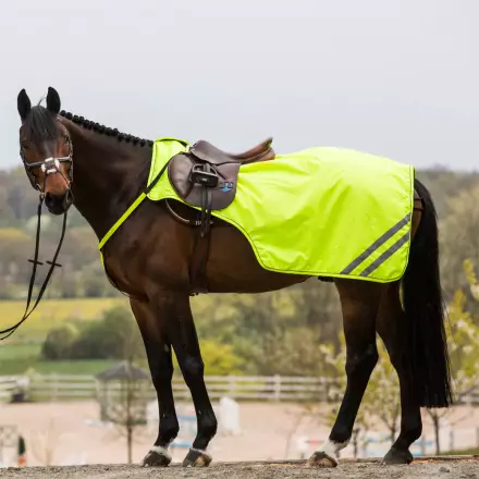 Ratsastusloimi heijastava neonkeltainen Hansbo Sport - Hevosen selkä- ja ratsastusloimet - 007569 - 1