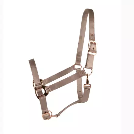 Riimu Satin neopren taupe Hansbo Sport - Hevosen nylonriimut - 034709 - 1