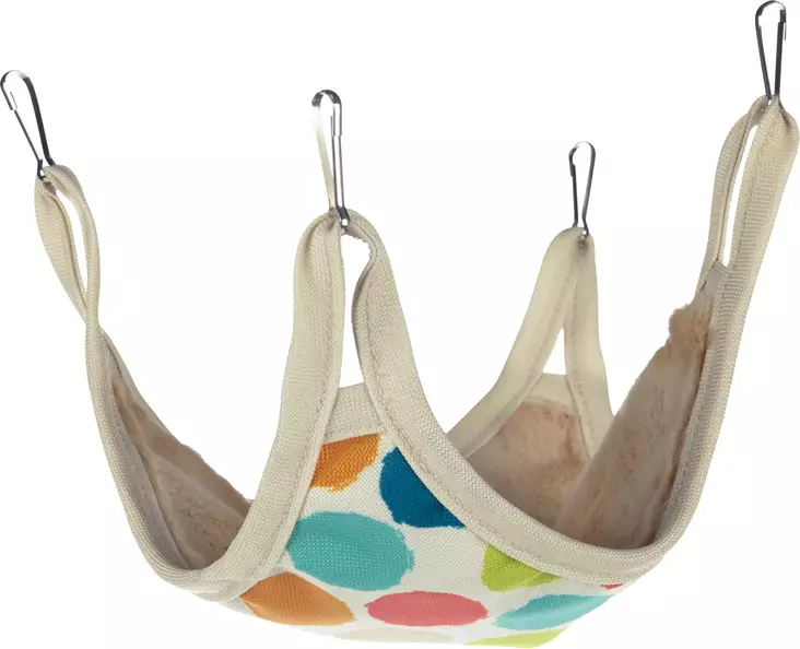 Riippumatto Fizi pieneläimille 27x27cm pallot Flamingo - Pieneläinten pesät ja pedit - 050459 - 1