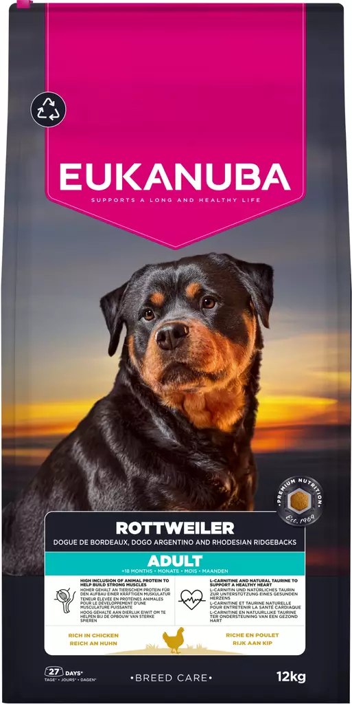 Rottweiler 12kg Breed Care Eukanuba - Koiran kuivaruoat aikuisille koirille - 000239 - 3