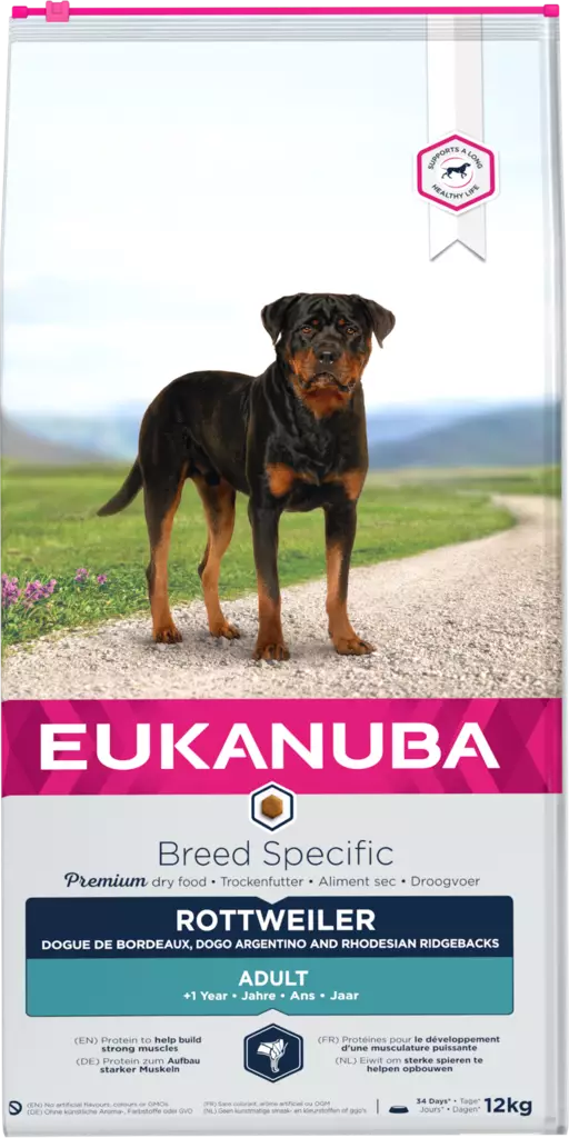 Rottweiler 12kg Eukanuba - Koiran kuivaruoat aikuisille koirille - 000239 - 1