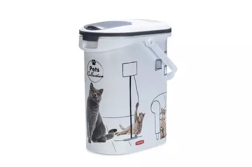 Ruoansäilytysastia 10L kissakuvioitu Karlie - Kissan ruoansäilytys ja annostelu - 051639 - 1