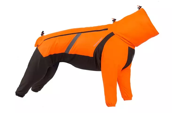 Sadehaalari Fjord oranssi-musta Non-stop dogwear - Koiran haalarit - 056179 - 1