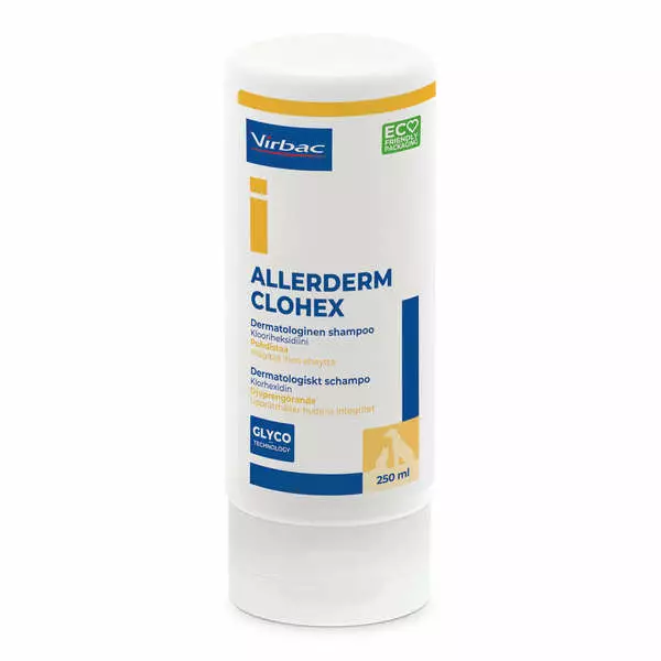 Shampoo Allerderm Clohex 250ml Virbac - Koiran shampoot - 059279 - 1