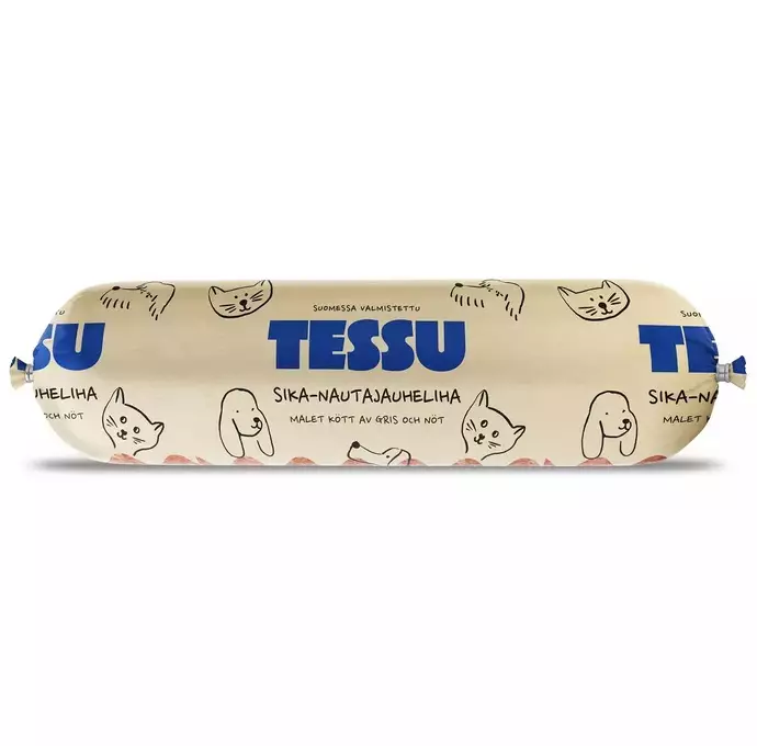 Sika-Nauta jauheliha 500g luuton Tessu - Koiralle pakastelihat ja -elimet - 028979 - 2