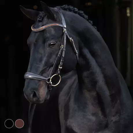 Suitset HELIX FULL ruskea strasseilla Hansbo Sport - Ratsuhevosen suitset ja turpahihnat - 032249 - 1