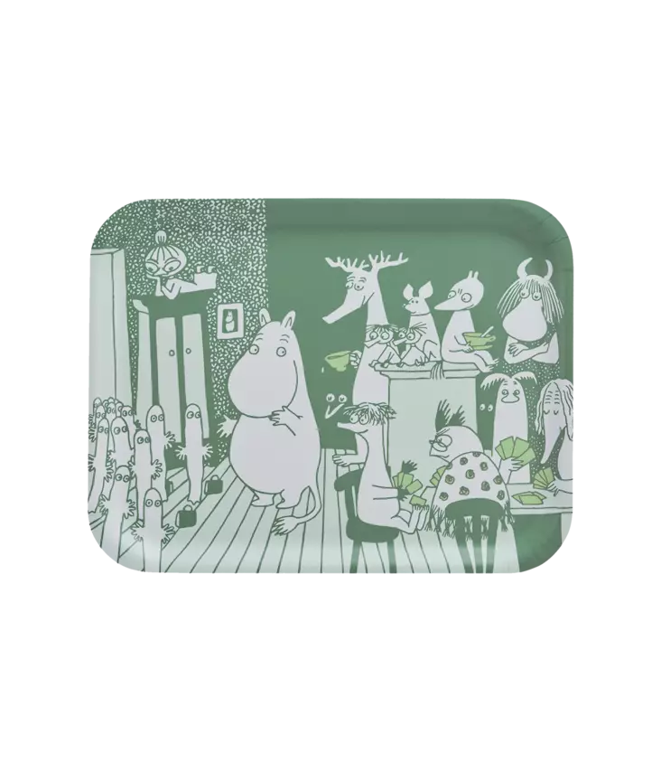 Tarjotin Muumi Tilaa kaikille vihreä 36x28cm Muurla - Koti ja sisustus - 046929 - 1