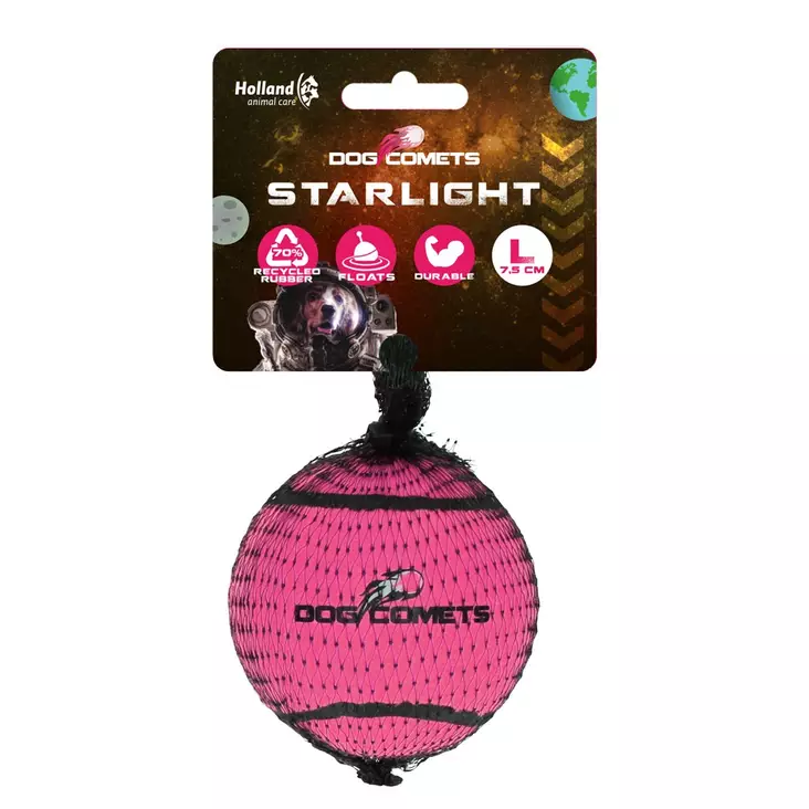 Tennispallo Starlight L 7,cm Dog Comets - Koiran pallot ja heittolelut - 057699 - 1