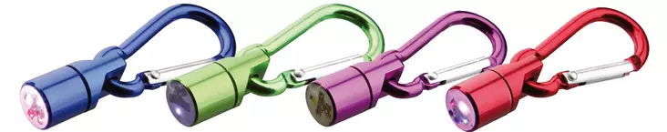 Turvavalo 1x6cm hakasella eri värejä Trixie - Koiran heijastimet ja turvavalot - 010279 - 2