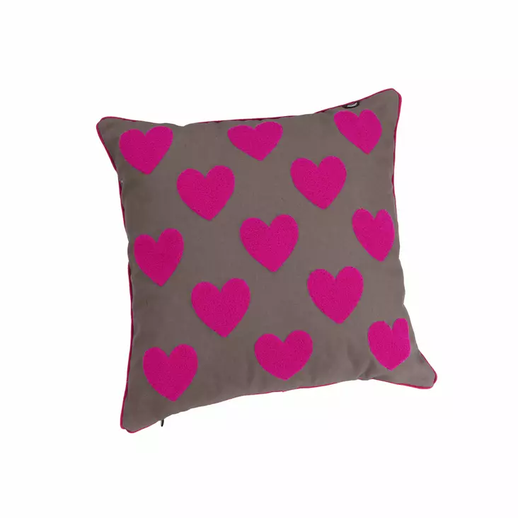 Tyynynpäällinen Cotton Sydän 50x50cm lipstick Eskadron - Koti ja sisustus - 059659 - 1
