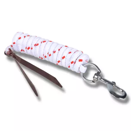 Western köysi lukolla 4,5m valkoinen Hansbo Sport - Hevosen nylonriimunarut - 000919 - 1